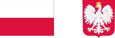 flaga i godło Rzeczpospolitej Polskiej
